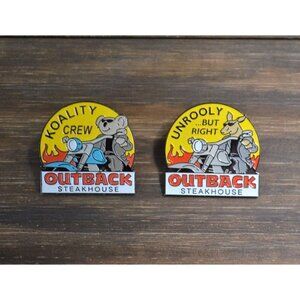 Outback Steakhouse Motorcycle Harley Style Koala Kangaroo Riders Crew Unrooly